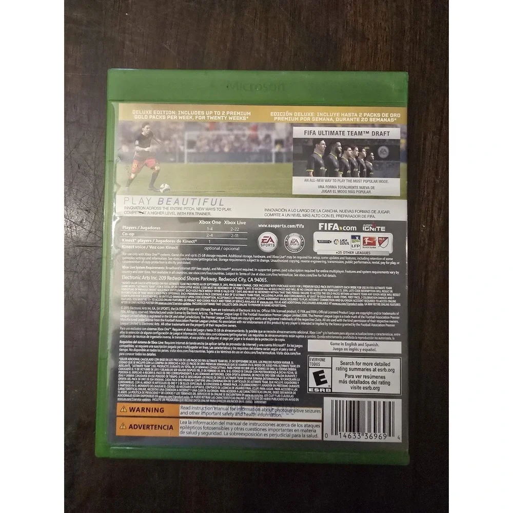 Fifa 16 Xbox‎ One Deluxe Edition - Clean & Tested Working